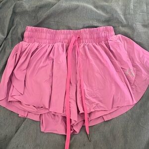 Pink flow workout shorts Small